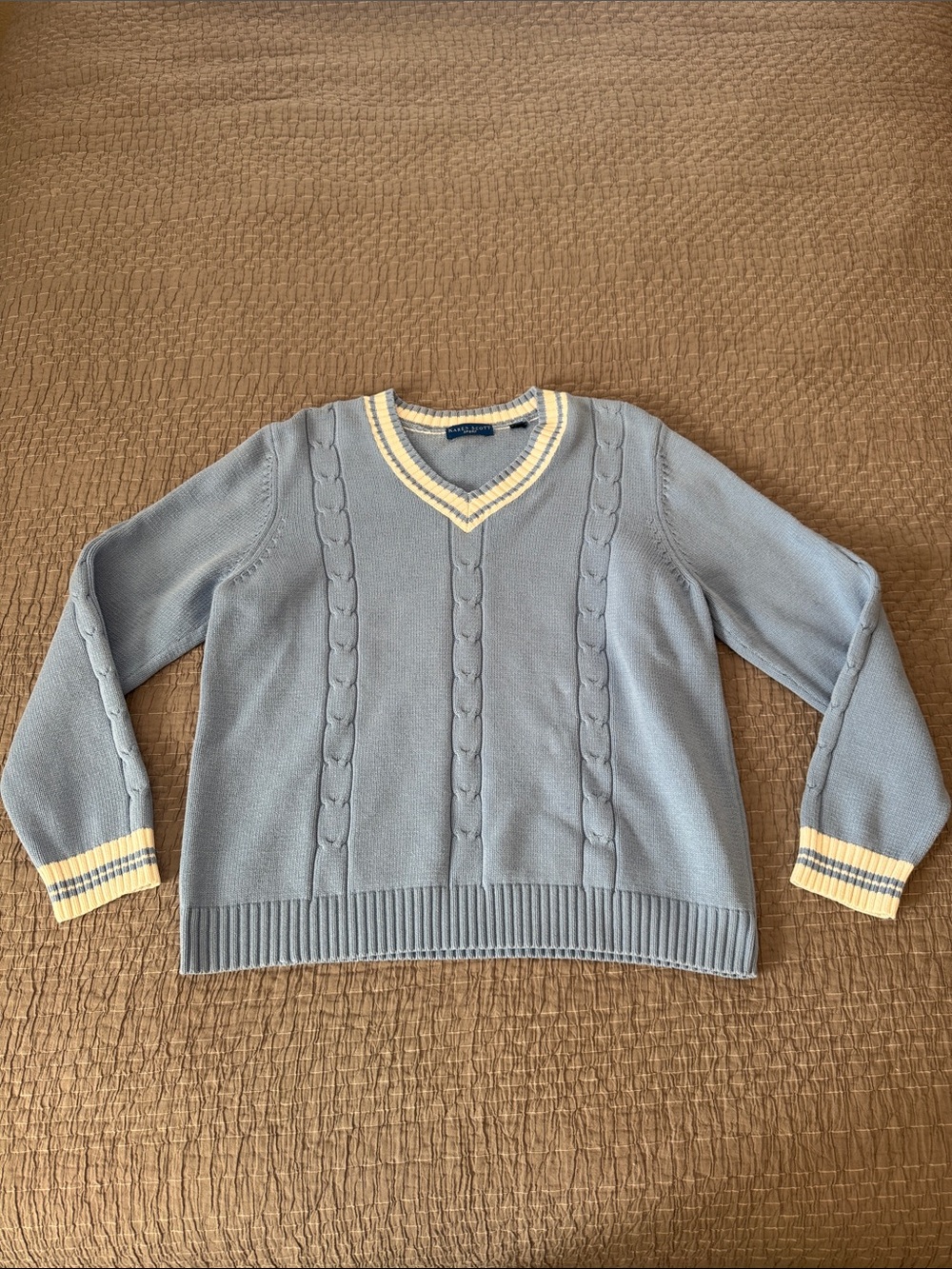 Karen Scott Oversized V Neck Sweater